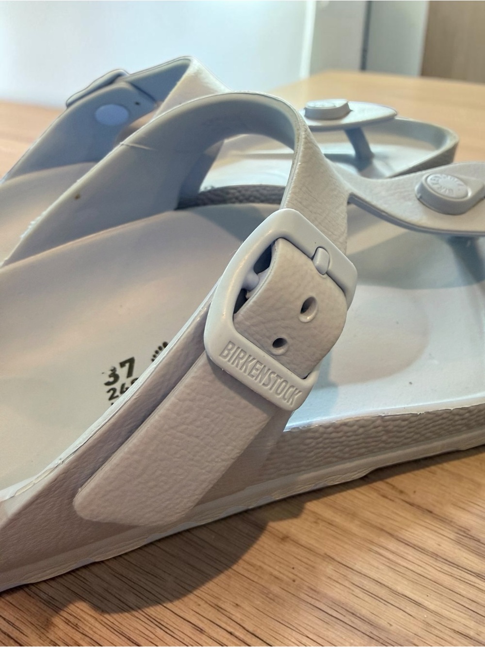 Birkenstock Gizeh EVA Waterproof Thong Sandals Baby Blue 37 - Picture 6 of 7